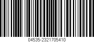 Código de barras (EAN, GTIN, SKU, ISBN): '04535-2321705410'