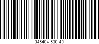 Código de barras (EAN, GTIN, SKU, ISBN): '045404-580-48'