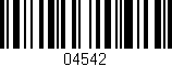 Código de barras (EAN, GTIN, SKU, ISBN): '04542'