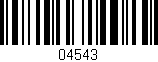 Código de barras (EAN, GTIN, SKU, ISBN): '04543'