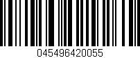 Código de barras (EAN, GTIN, SKU, ISBN): '045496420055'