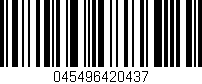 Código de barras (EAN, GTIN, SKU, ISBN): '045496420437'