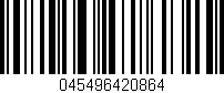 Código de barras (EAN, GTIN, SKU, ISBN): '045496420864'