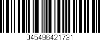 Código de barras (EAN, GTIN, SKU, ISBN): '045496421731'