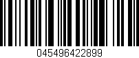Código de barras (EAN, GTIN, SKU, ISBN): '045496422899'