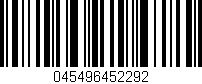 Código de barras (EAN, GTIN, SKU, ISBN): '045496452292'