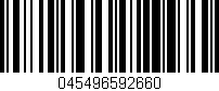 Código de barras (EAN, GTIN, SKU, ISBN): '045496592660'