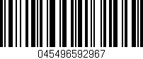 Código de barras (EAN, GTIN, SKU, ISBN): '045496592967'