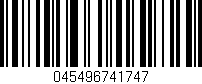 Código de barras (EAN, GTIN, SKU, ISBN): '045496741747'