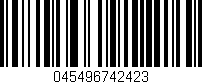 Código de barras (EAN, GTIN, SKU, ISBN): '045496742423'
