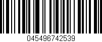 Código de barras (EAN, GTIN, SKU, ISBN): '045496742539'