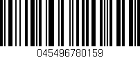 Código de barras (EAN, GTIN, SKU, ISBN): '045496780159'