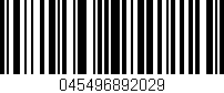 Código de barras (EAN, GTIN, SKU, ISBN): '045496892029'