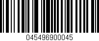 Código de barras (EAN, GTIN, SKU, ISBN): '045496900045'