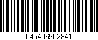Código de barras (EAN, GTIN, SKU, ISBN): '045496902841'