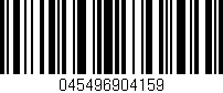 Código de barras (EAN, GTIN, SKU, ISBN): '045496904159'