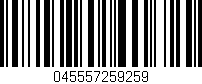 Código de barras (EAN, GTIN, SKU, ISBN): '045557259259'