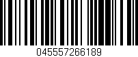 Código de barras (EAN, GTIN, SKU, ISBN): '045557266189'