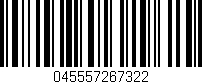 Código de barras (EAN, GTIN, SKU, ISBN): '045557267322'