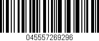 Código de barras (EAN, GTIN, SKU, ISBN): '045557269296'