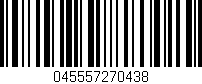 Código de barras (EAN, GTIN, SKU, ISBN): '045557270438'