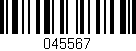 Código de barras (EAN, GTIN, SKU, ISBN): '045567'