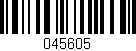 Código de barras (EAN, GTIN, SKU, ISBN): '045605'