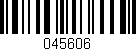 Código de barras (EAN, GTIN, SKU, ISBN): '045606'