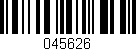 Código de barras (EAN, GTIN, SKU, ISBN): '045626'