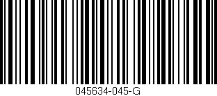 Código de barras (EAN, GTIN, SKU, ISBN): '045634-045-G'