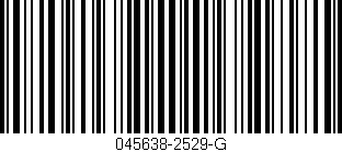 Código de barras (EAN, GTIN, SKU, ISBN): '045638-2529-G'