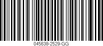 Código de barras (EAN, GTIN, SKU, ISBN): '045638-2529-GG'