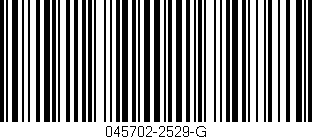 Código de barras (EAN, GTIN, SKU, ISBN): '045702-2529-G'