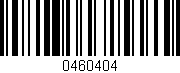 Código de barras (EAN, GTIN, SKU, ISBN): '0460404'