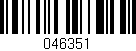 Código de barras (EAN, GTIN, SKU, ISBN): '046351'