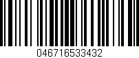Código de barras (EAN, GTIN, SKU, ISBN): '046716533432'