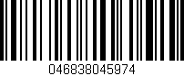Código de barras (EAN, GTIN, SKU, ISBN): '046838045974'
