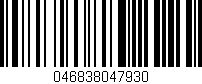 Código de barras (EAN, GTIN, SKU, ISBN): '046838047930'