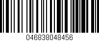 Código de barras (EAN, GTIN, SKU, ISBN): '046838048456'