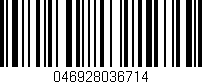 Código de barras (EAN, GTIN, SKU, ISBN): '046928036714'