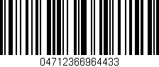 Código de barras (EAN, GTIN, SKU, ISBN): '04712366964433'
