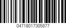 Código de barras (EAN, GTIN, SKU, ISBN): '04718017305877'