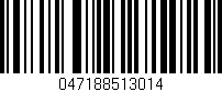 Código de barras (EAN, GTIN, SKU, ISBN): '047188513014'