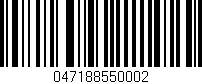 Código de barras (EAN, GTIN, SKU, ISBN): '047188550002'