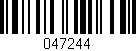 Código de barras (EAN, GTIN, SKU, ISBN): '047244'