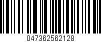 Código de barras (EAN, GTIN, SKU, ISBN): '047362562128'