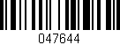 Código de barras (EAN, GTIN, SKU, ISBN): '047644'