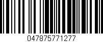 Código de barras (EAN, GTIN, SKU, ISBN): '047875771277'