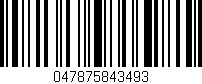 Código de barras (EAN, GTIN, SKU, ISBN): '047875843493'