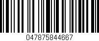 Código de barras (EAN, GTIN, SKU, ISBN): '047875844667'